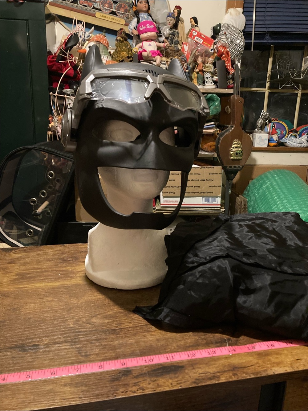 Mattel DC Batman voice changing mask with cape for adults